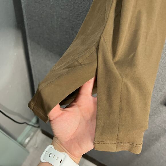 Every Day by Susan Graver Liquid Knit Drawstring Crop Pants Driftwood, Size 3X - Picture 9 of 10